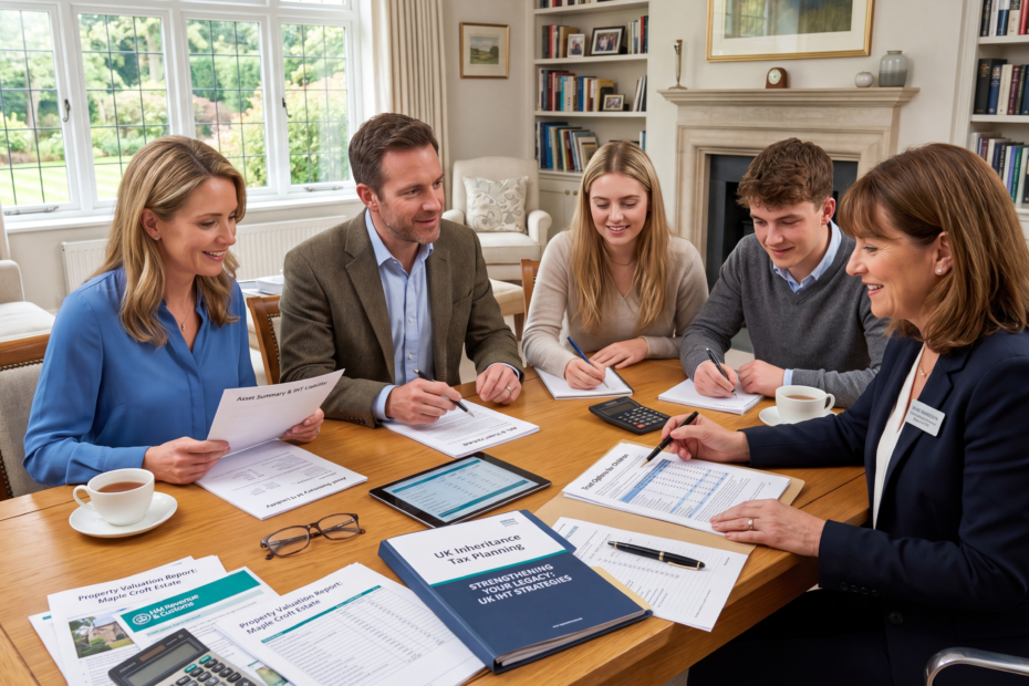 Inheritance Tax thresholds 2026 explained with UK property, financial documents and estate planning paperwork