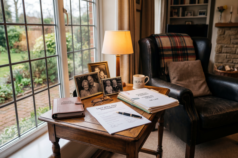 Family documents and photographs highlighting the importance of having a legally valid will in place
