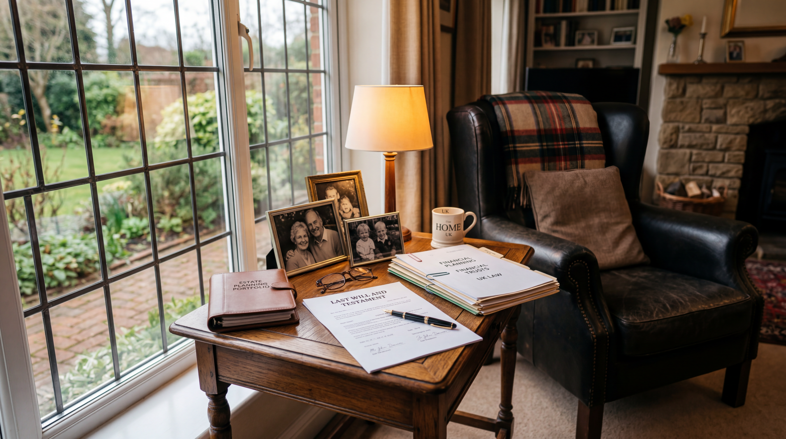 Family documents and photographs highlighting the importance of having a legally valid will in place