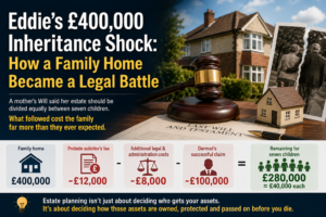 £400,000 family home inheritance and legal dispute involving a Will