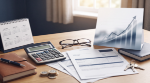 UK State Pension documents, calculator and financial planning items representing recent pension changes.